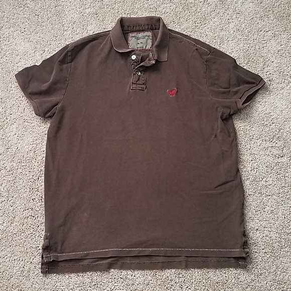 Men's American Eagle brown polo - Picture 1 of 3